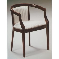 Krzesło fotelikowe Włoski fotelik drewniany w połysku kolor mahoniowy  nr. 148