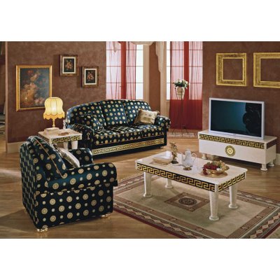  ROYALE - stolik caffee , ława  z meandrem VERSACE , meble włoskie