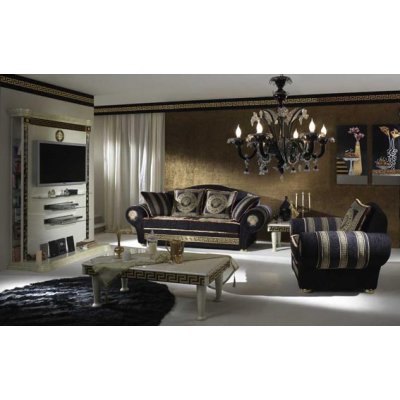  ROYALE - stolik caffee , ława  z meandrem VERSACE , meble włoskie