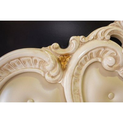  Barocco beż  -  łoże do sypialni, włoskie meble stylowe 160x203