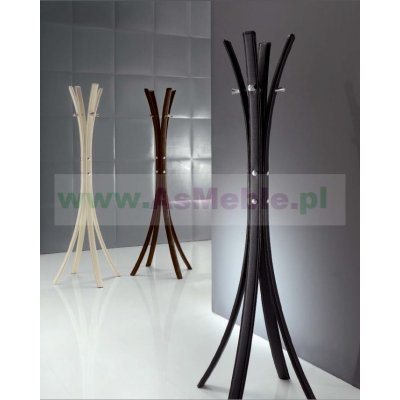 Stick  -wieszak na ubrania w kolorze brązowym , beżowym, białym 