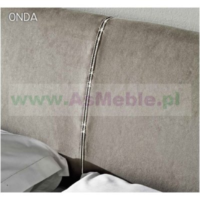  ONDA White - komplet meble do sypialni z tapicerowanym zagłowiem 160x200 w kolorze białym,