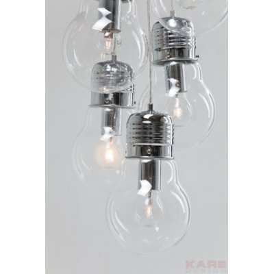  designerska lampa Five Bulbs Clear- żyrandol z kolekcji Kare Design