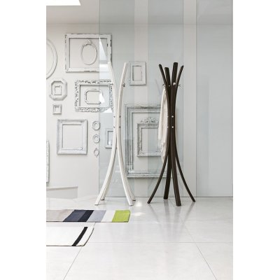  Stick  -wieszak na ubrania w kolorze brązowym , beżowym, białym 