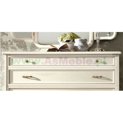  NOSTALGIA NIGHT BIANCO komoda 100 cm 4 szuflady, włoskie meble stylowe