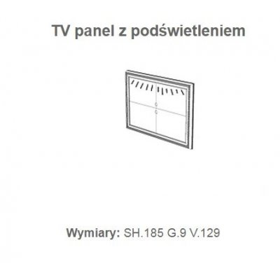  panel telewizyjny z podświetleniem TORRIANI DAY ORZECH włoskie meble włoskie w stylu klasycznym