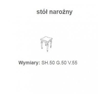  stolik pod lampę TORRIANI DAY ORZECH  włoskie meble włoskie w stylu klasycznym