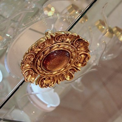  LEONARDO LUX BUFET 4/D DRZWI SZKLANE - ekskluzywny komplet do jadalni z meandrem Versace, włoskie meble