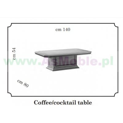  LEONARDO LUX ŁAWA COFFE  cm 140 x 80  -LEONARDO   ekskluzywny komplet do jadalni z meandrem Versace, włoskie meble