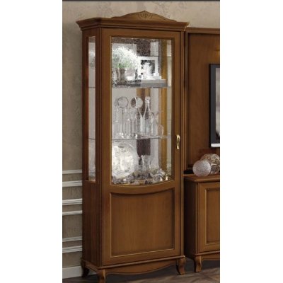 FANTASIA ORZECH - WITRYNA 1/D LEWA SX w stylu chippendale