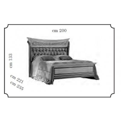  MELODIA -  ekskluzywne łoże TAPICEROWANE  ITALIAN 200 - 160 x 190/200 cm do sypialni z meandrem Versace, włoskie meble 