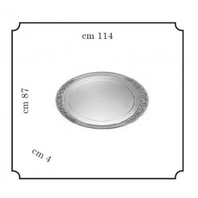  MELODIA - lustro małe 114x87cm, ekskluzywny element do sypialni z meandrem Versace