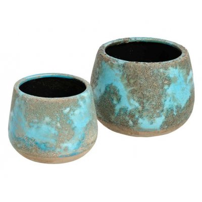  Azzurro Old Donica okrągła C 15x15x12