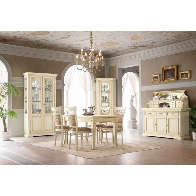  SALA  BIANCO nadstawka bufetu /kredensu meble do sypialni  włoskie meble klasyczne.