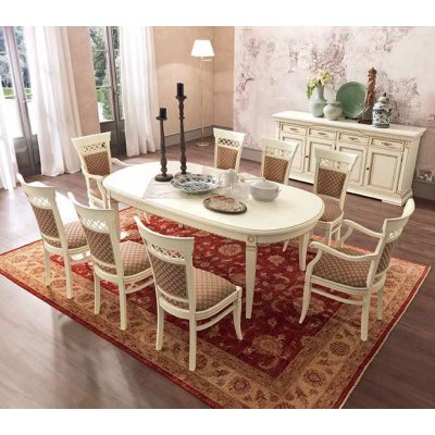SALA BIANCO Stół rozkładany prostokątny  140/230 cm meble włoskie drewniane