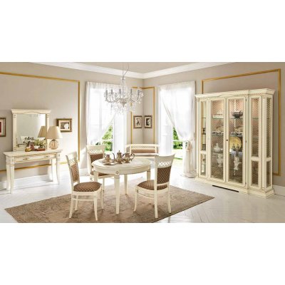  SALA BIANCO  Stół rozkładany 160/240 cm  do jadalni włoskie meble klasyczne