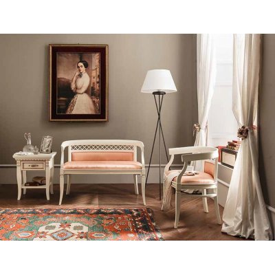  SALA BIANCO klasyczna jadalnia włoska drewniana 