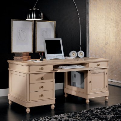  klasyczne biurko z gładka rama 180 x 80 cm kolor do wyboru  włoskie meble stylowe