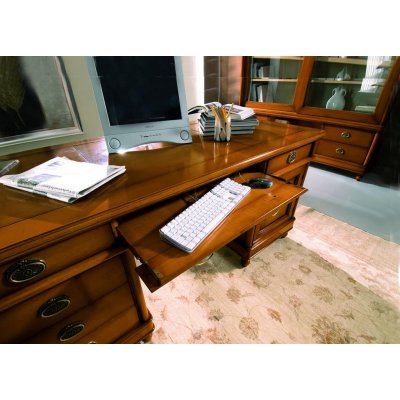  klasyczne biurko z gładka rama 180 x 80 cm kolor do wyboru  włoskie meble stylowe