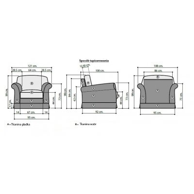  TREVISO Elegancka włoska sofa 3 osobowa TREVISO -baza