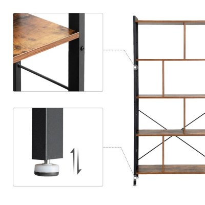  INDUSTRIAL metalowy regał na książki loft style 