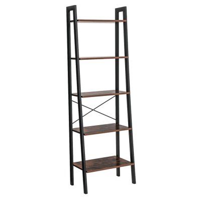  INDUSTRIAL Regał z 5 półkami vintage czarny
