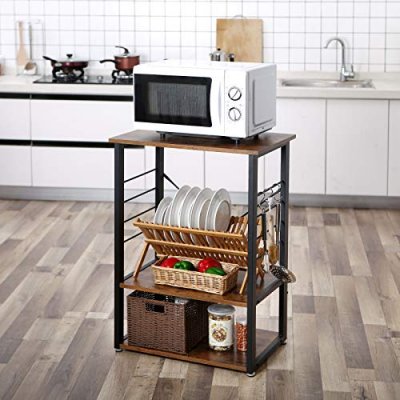  INDUSTRIAL- Stolik kuchenny w stylu vintage z półką