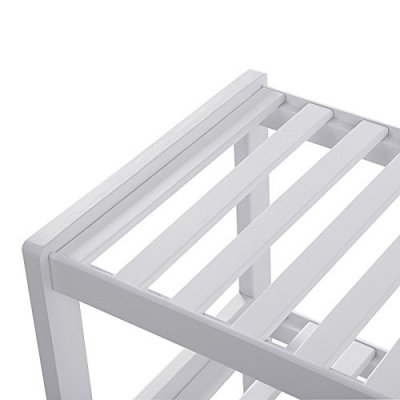  BAMBU - biały niski regalik 3 poziomowy , stojak do łazienki lub pokoju
