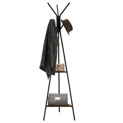  INDUSTRIAL  metalowy wieszak na ubrania  czarny 179 cm 