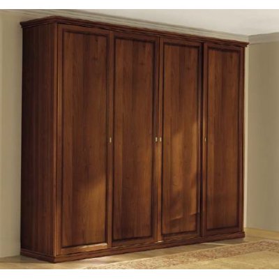 GIOTTO - szafa 3/D bez luster 250 cm  w kolorze orzecha włoskiego, meble klasyczne
