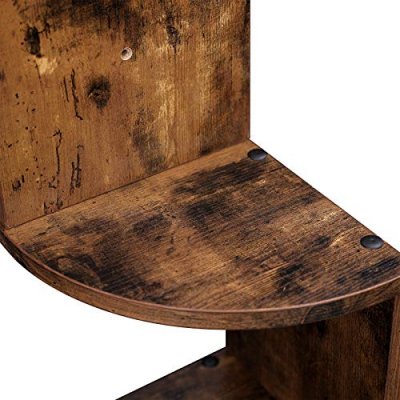 INDUSTRIAL Narożna półka, 5-poziomowa - półka ścienna Vintage oak