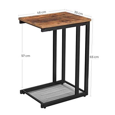  INDUSTRIAL Stoliki metalowy z ramą 48 x 35 x 65 cm