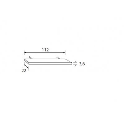 SALA Czereśnia Półka ścienna 140 cm włoskie meble klasyczne
