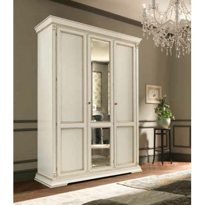  SALA BIANCO szafa 3/D gładka, włoskie meble klasyczne
