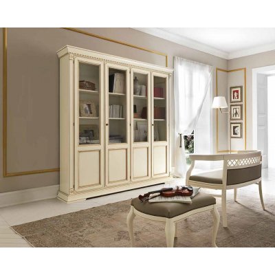  SALA BIANCO biblioteczka klasyczna 5/D włoskie meble klasyczne