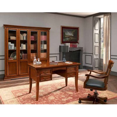  SALA CHERRY  biurko drewniane 147/76 cm kolor czereśni włoskie meble stylowe