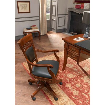  SALA CHERRY  biurko drewniane 147/76 cm kolor czereśni włoskie meble stylowe