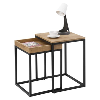  : INDUSTRIAL komplet 2 stoliki w stylu vintage mango