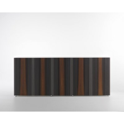  Carlos nowoczesny bufet włoski lakierowany 4 drzwiowy H 66 cm