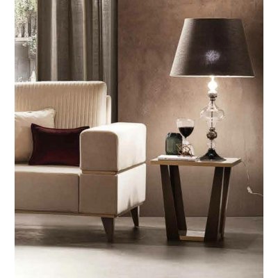  AMBRA DAY Stolik pod lampe niski 51 X 50 - meble włoskie do salonu i jadalni