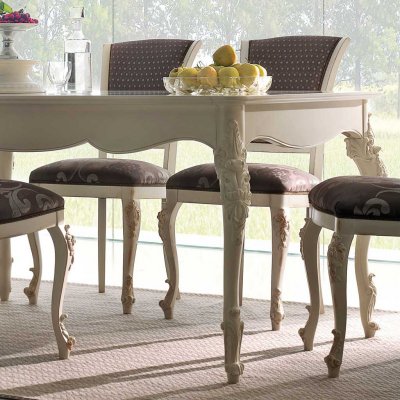  VERNERE  Włoski drewniany stół rozkładany 161/239 x 101 w 100% drewno