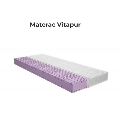 Vitapur - materac pianka profilowana H4 pokrowiec Kat. A