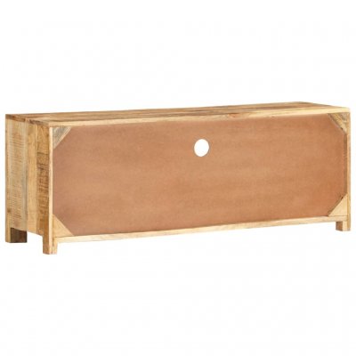  Szafka pod telewizor surowe drewno mango 110x30x40 cm