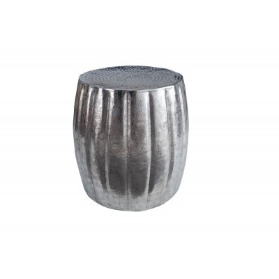  Stolik kawowy Marrakach 42 cm. aluminiowy srebrny