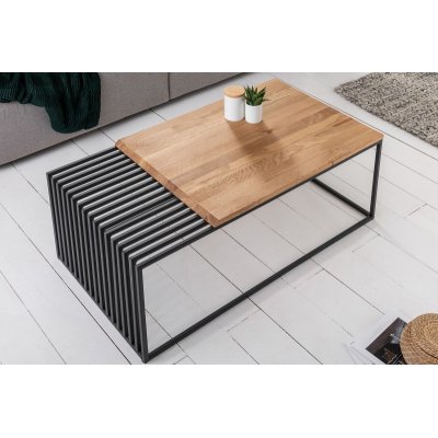  Stolik kawowy ARCHITEKTURA 100 cm dąb i metal