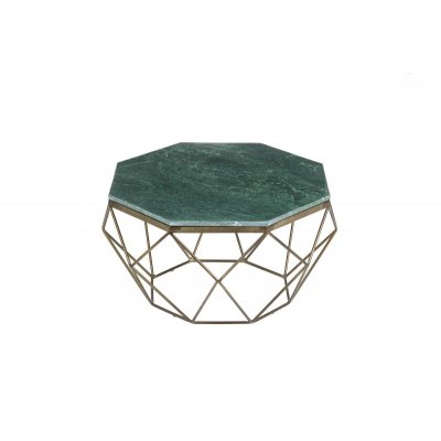  Stolik kawowy Diamond 70 cm marmur zielony