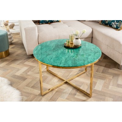 Stolik kawowy Elegance 80 cm grun  Marmoroptik