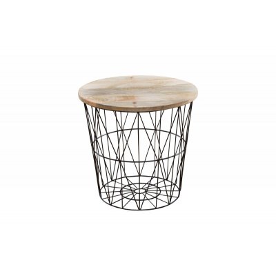 Stolik kawowy Couchtisch storage 52 cm  schwarz Mango 