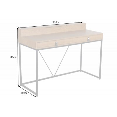  Biurko Hetritage 120 cm Eiche 