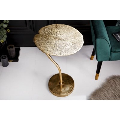  Stolik kawowy  Leaf 40 cm gold